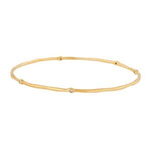 IPPOLITA 18K 750 YELLOW GOLD DIAMOND STARDUST BANGLE BRACELET